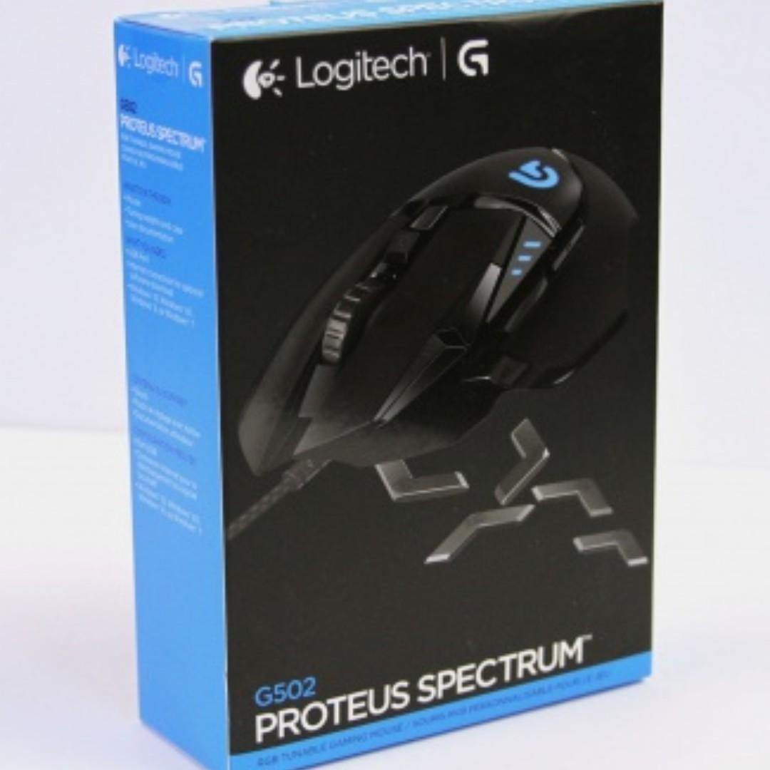 Bnib Logitech G502 Proteus Spectrum Gaming Mouse Electronics Computer Parts Accessories On Carousell