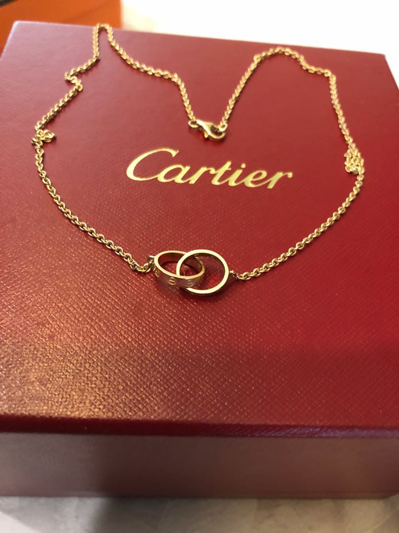 Cartier Love Necklace Rose Gold Luxury Accessories On Carousell