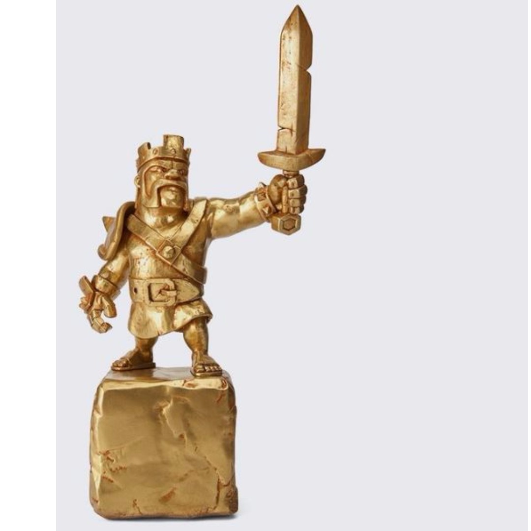 COC Gold Barbarian King Statue limited edition, Hobbies & Toys, Toys