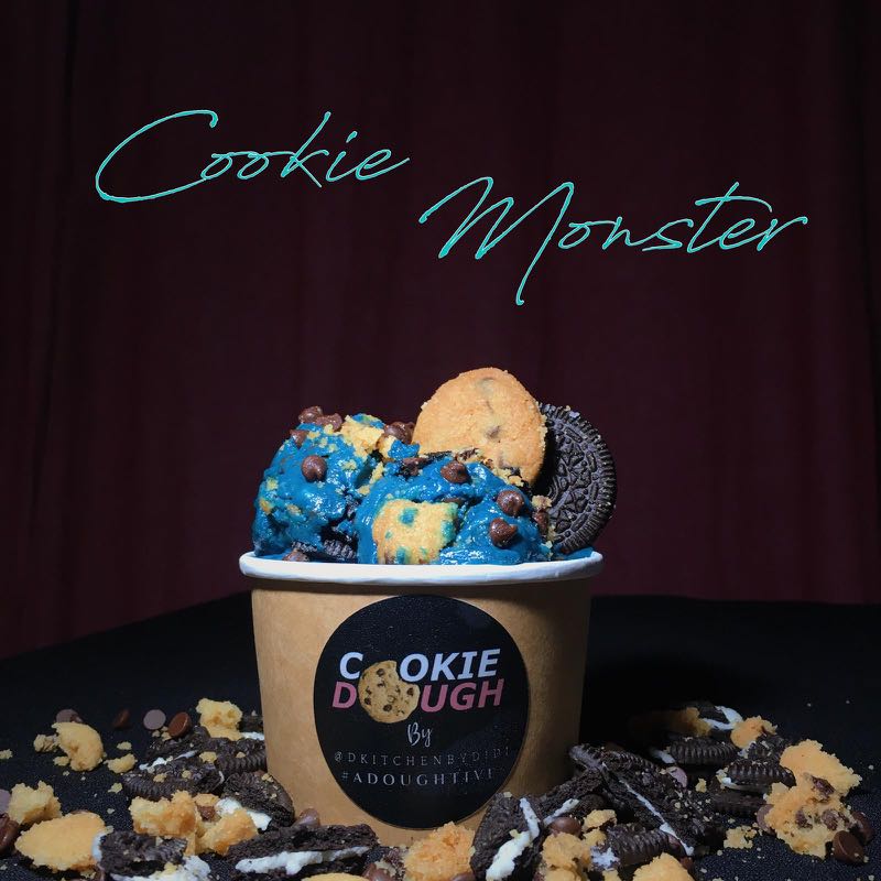 Cookie Monster Edible Cookie Dough, Food & Drinks, Homemade Bakes on