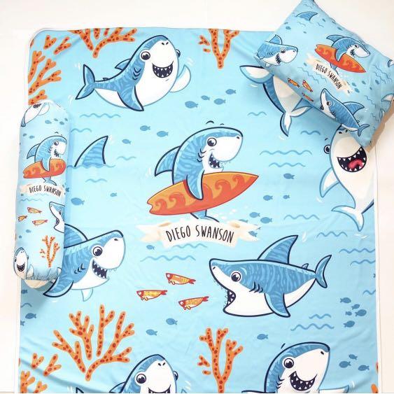 baby shark crib bedding