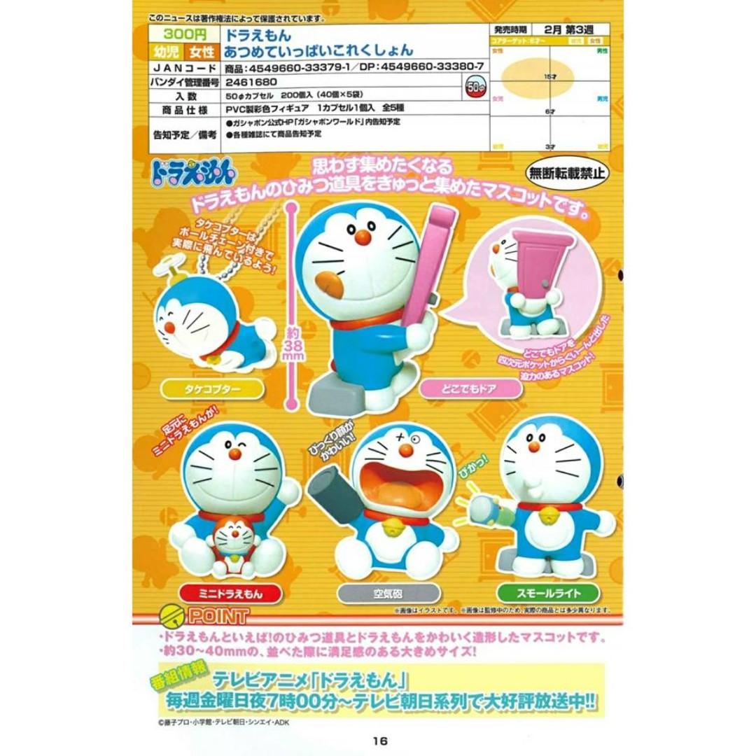 Feb Gacha Po Doraemon Atsume Ni Todoke ドラえもん あつめていっぱいこれくしょん５pcs Set Entertainment J Pop On Carousell