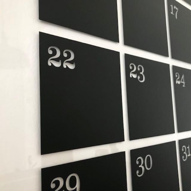 Fibre Glass Wall Calendar Furniture Home Living Home Decor Wall