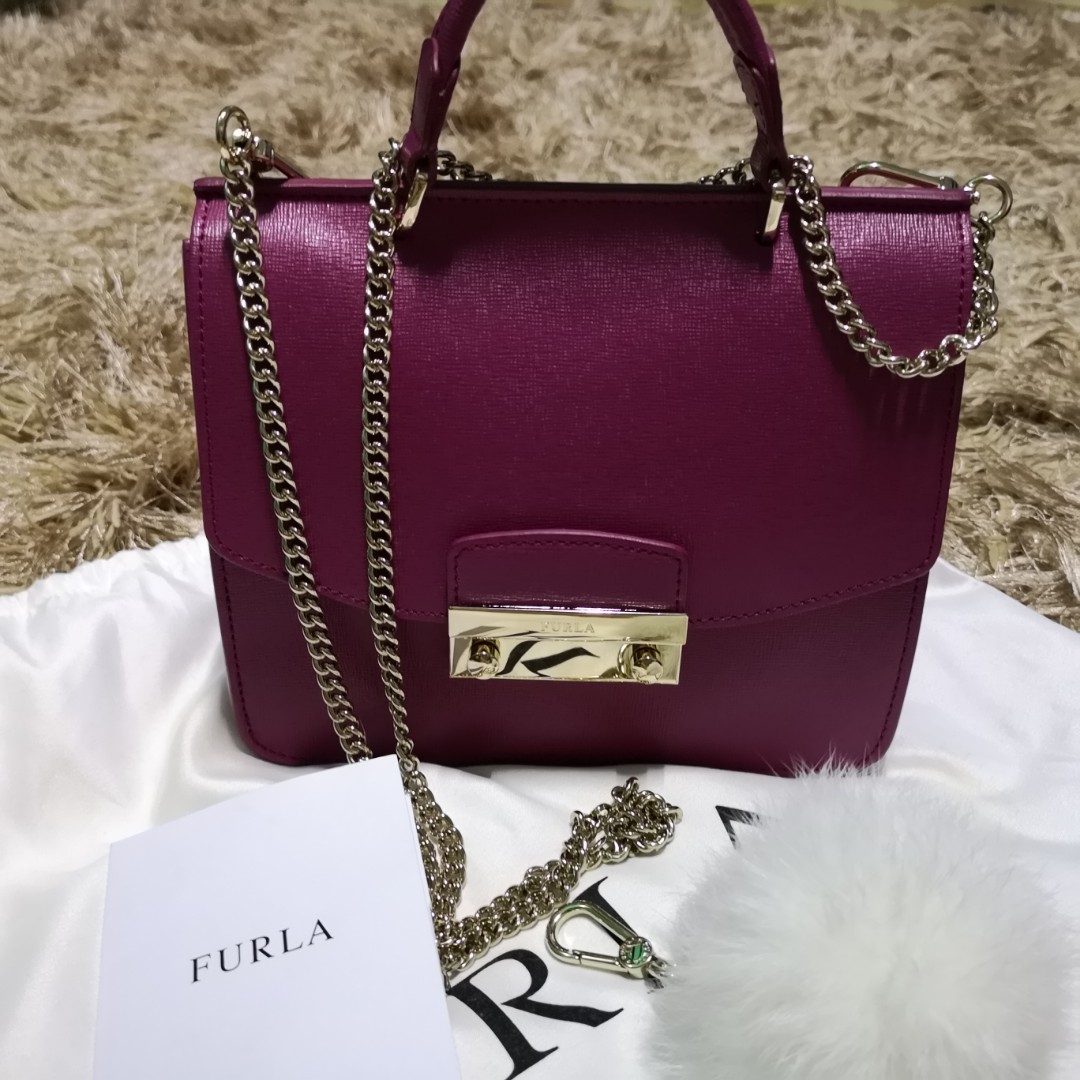 Furla Julia Top Handle, Women's Fashion, Bags & Wallets, Purses