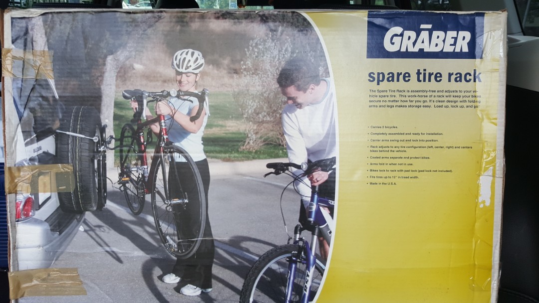 graber spare tire bike rack