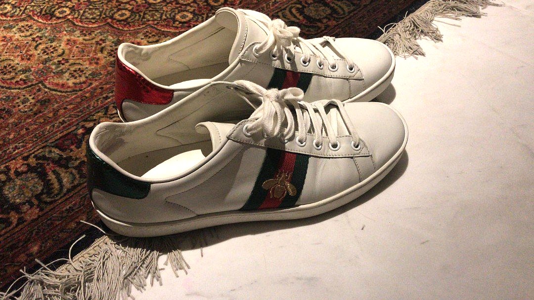 gucci ace bee sneakers mens