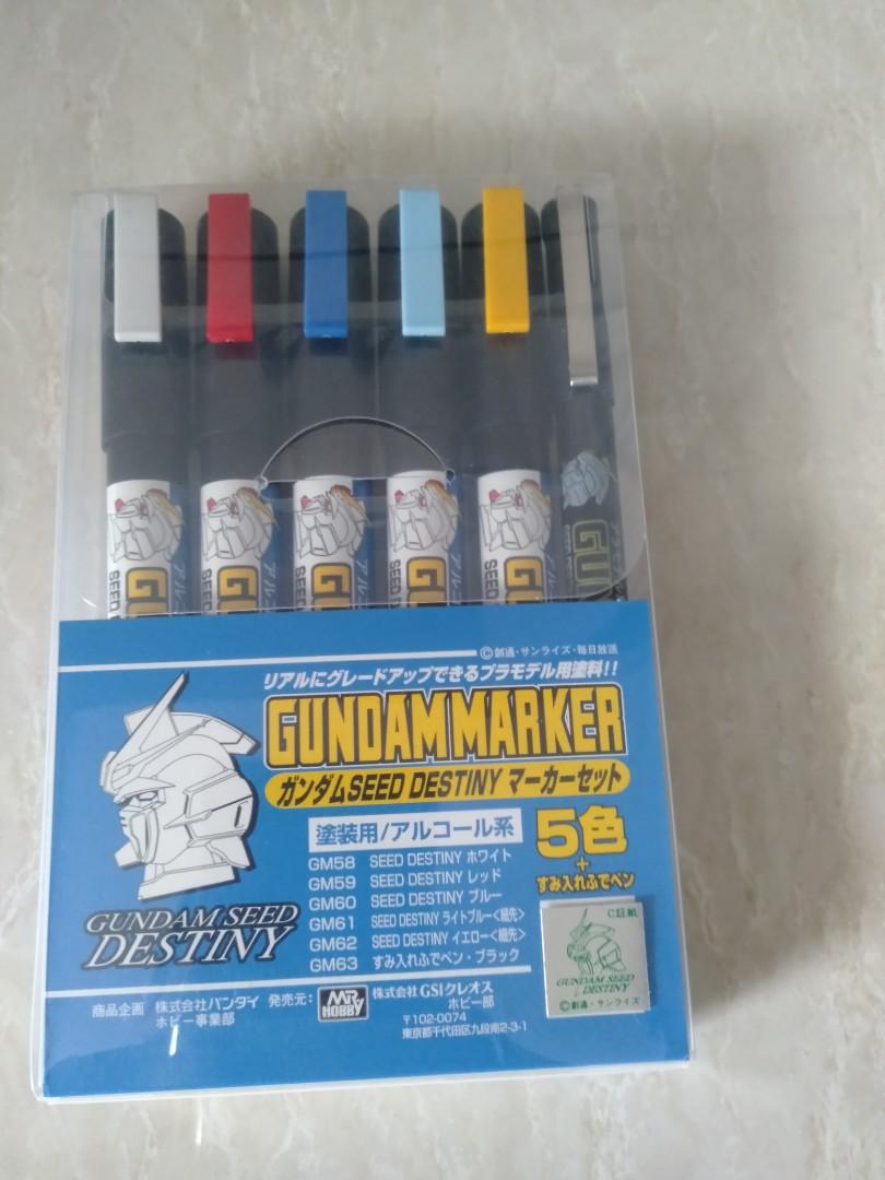 Lot of 5 Gundam Markers GM58 GM59 GM60 GM61 GM62 GM63 - Plastic Model Kits  Japan