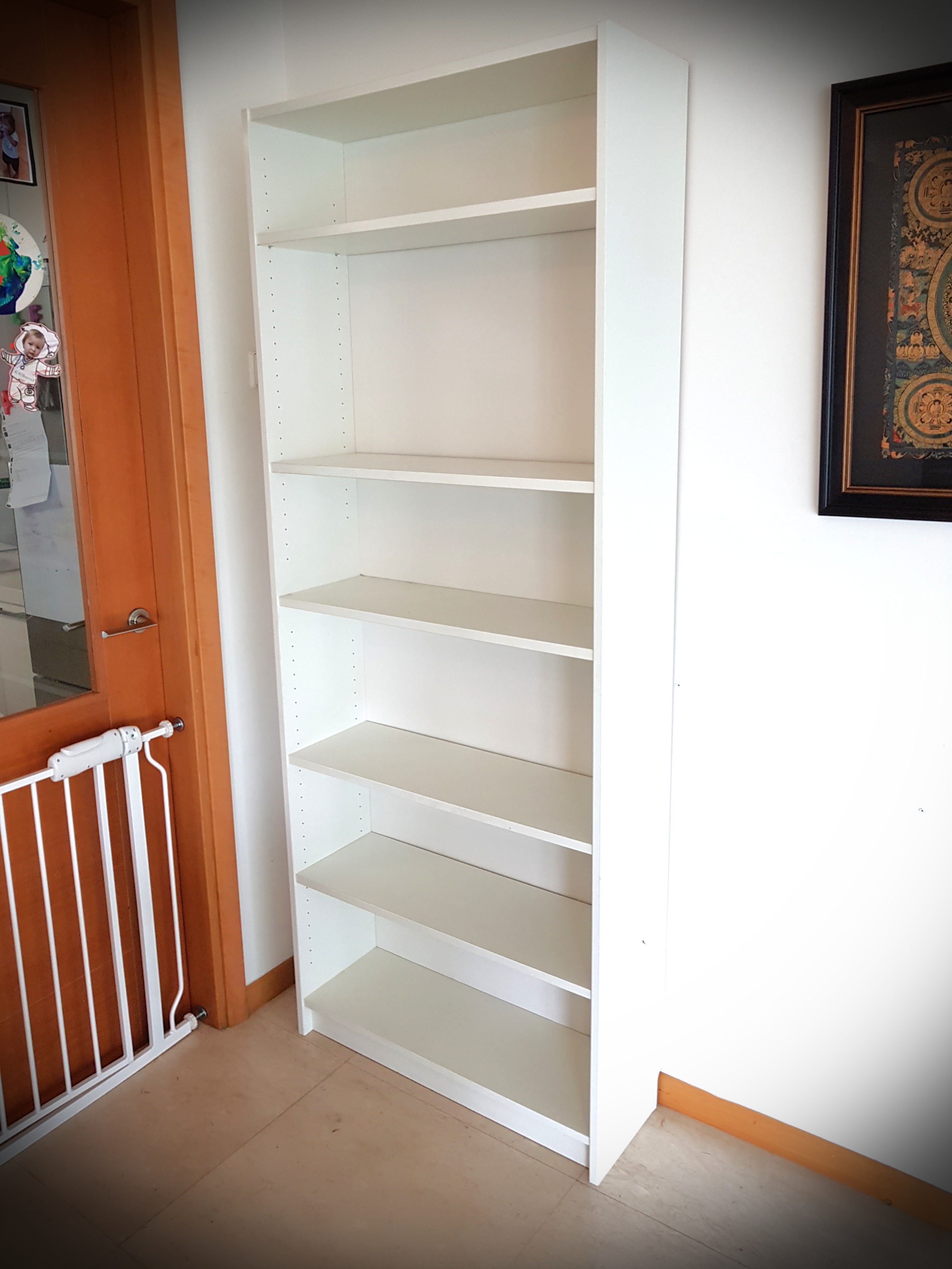 IKEA bookshelf 202cm x 80cm, Furniture & Home Living, Furniture