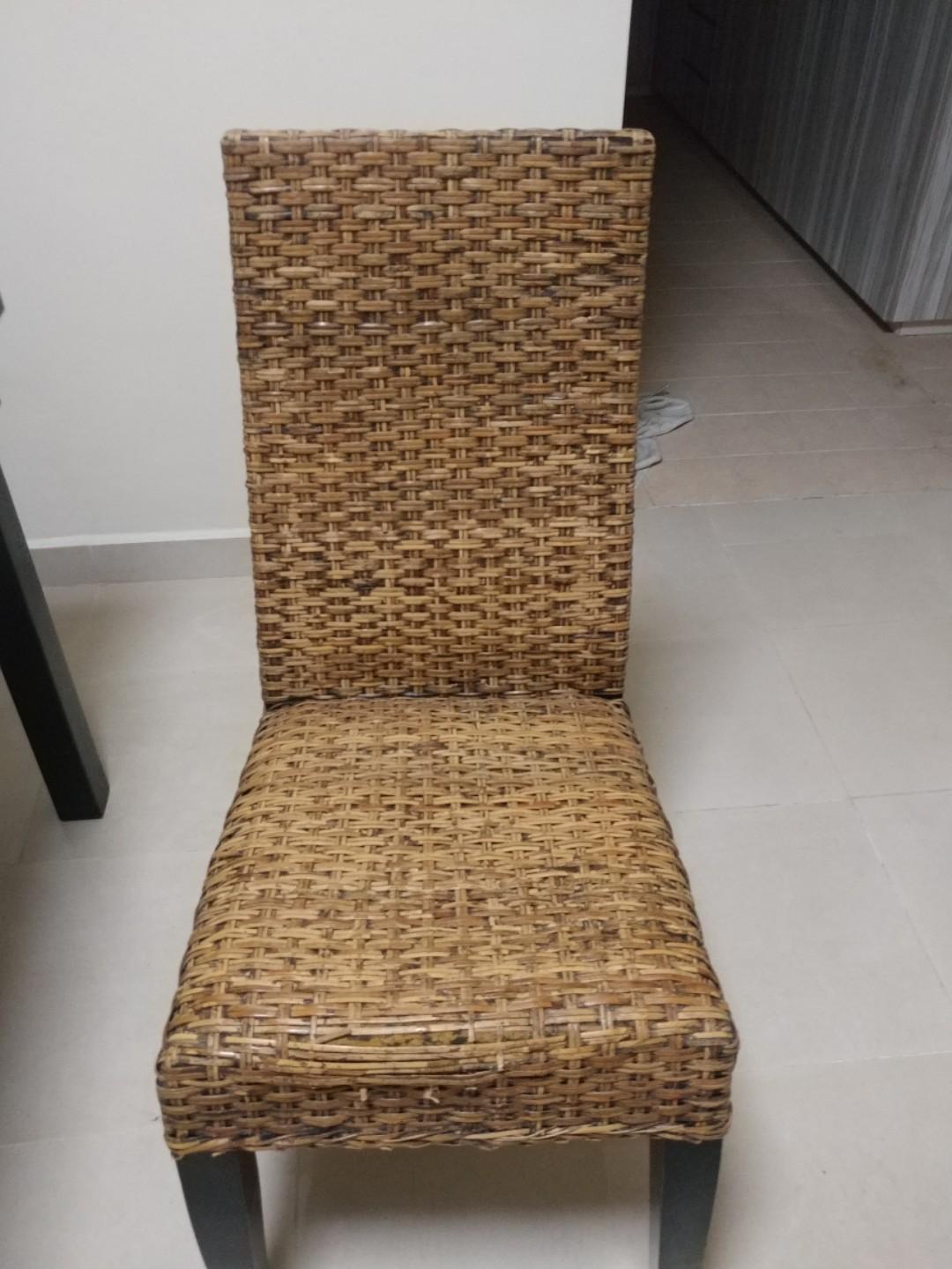 IKEA Extension Dining Table + 6 chairs ( not ikea ), Furniture & Home Living, Furniture, Tables