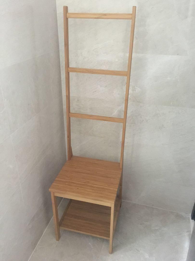 Ikea Towel Rack Chair Ragrund Bamboo, Furniture & Home Living