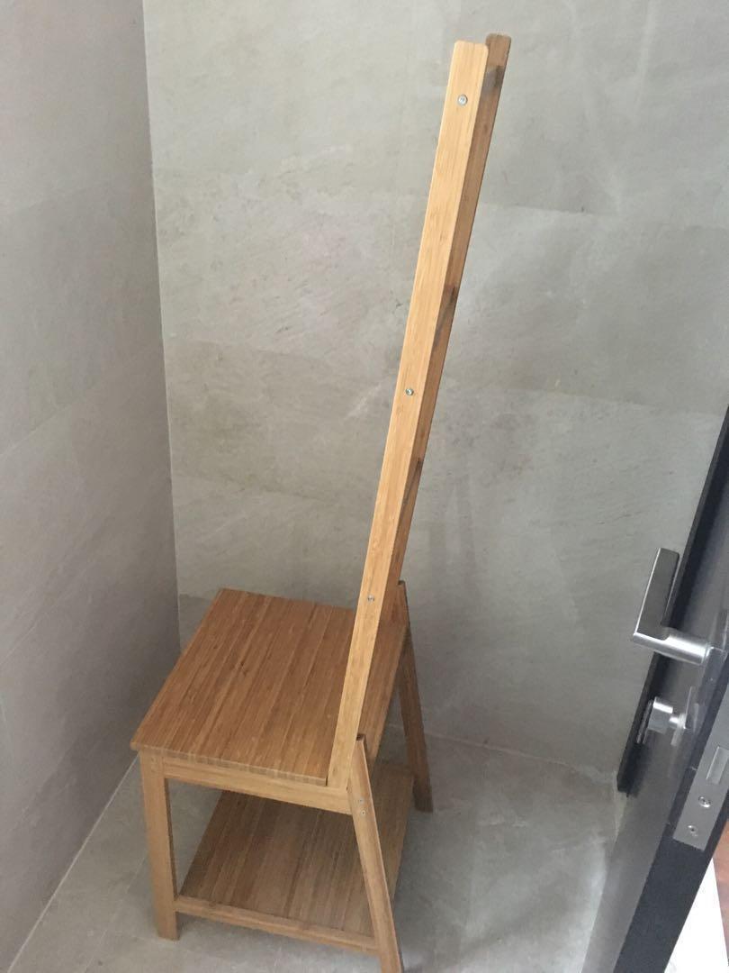 Ikea Towel Rack Chair Ragrund Bamboo, Furniture & Home Living