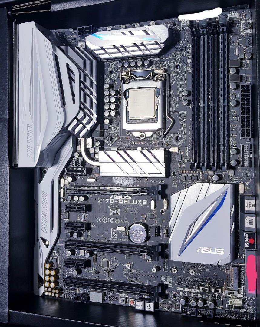 Intel Core I7 6700k Asus Z170 Deluxe Mobo Phanteks Avolv Atx Tg Electronics Computer Parts Accessories On Carousell