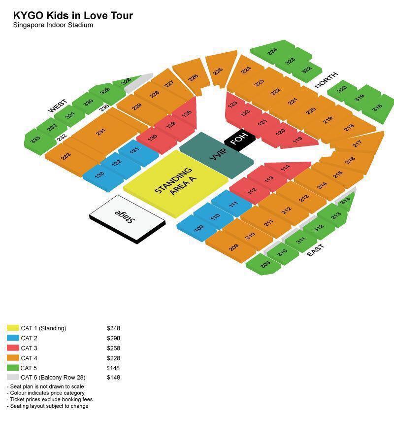KYGO Kids in love Tour Concert Ticket Kygo Live Cat 4 , Tickets