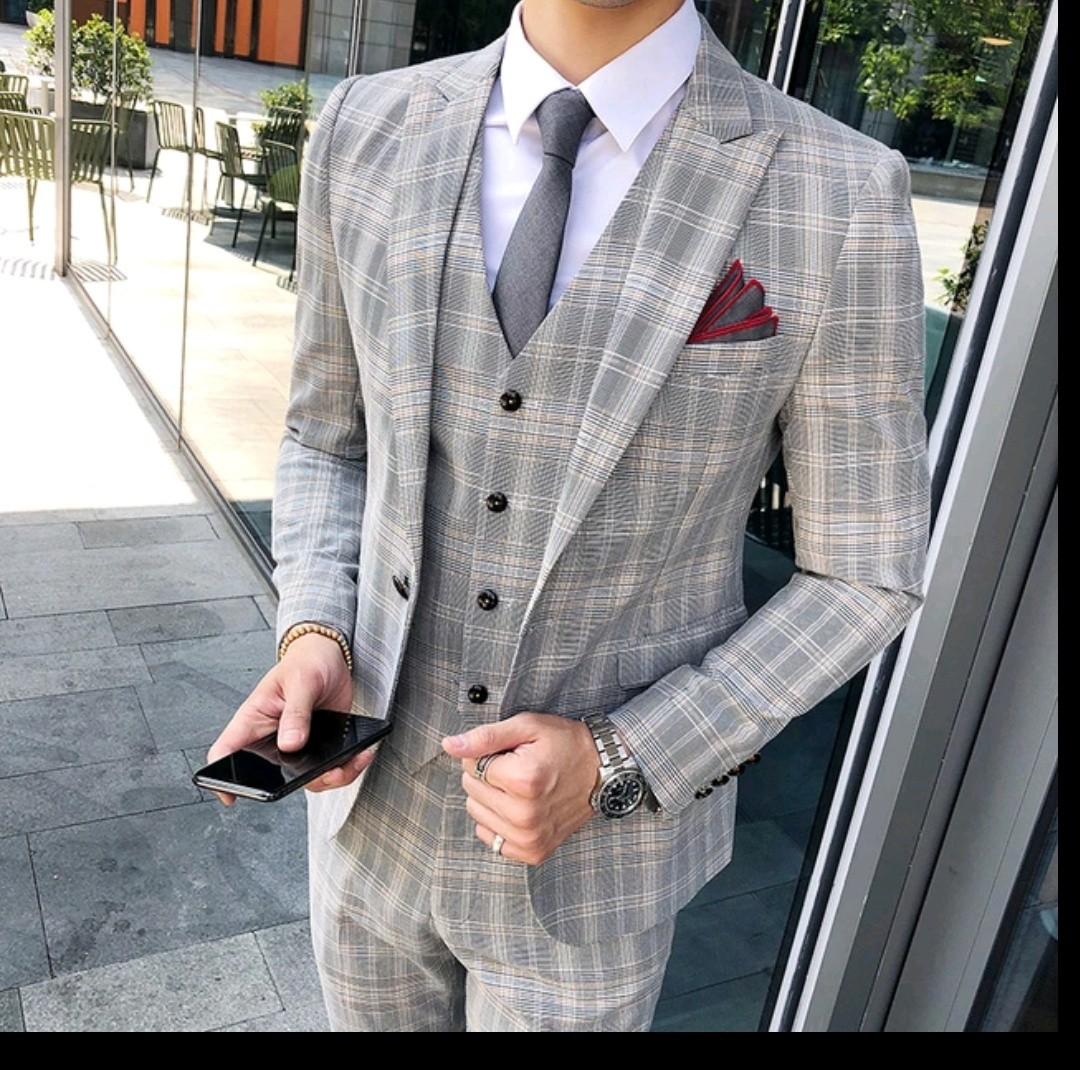 Chequered new arrivals suit jacket