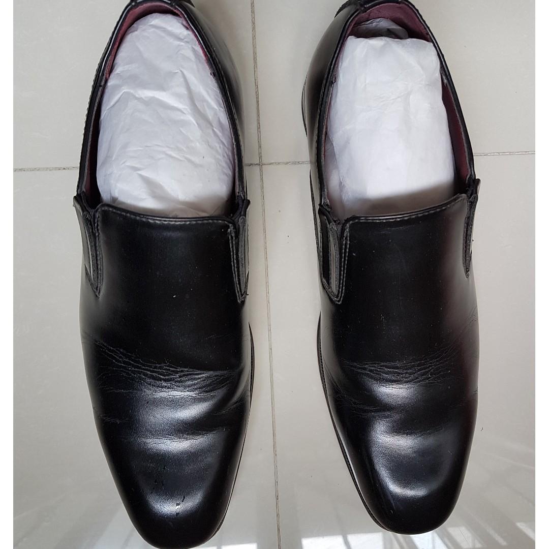 Mens black shoes size 6 shop