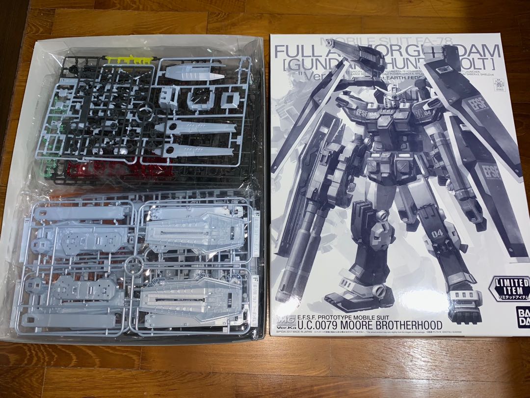 Mg Full Armor Gundam Ver Ka Half Mechanical Clear Toys Games Bricks Figurines On Carousell