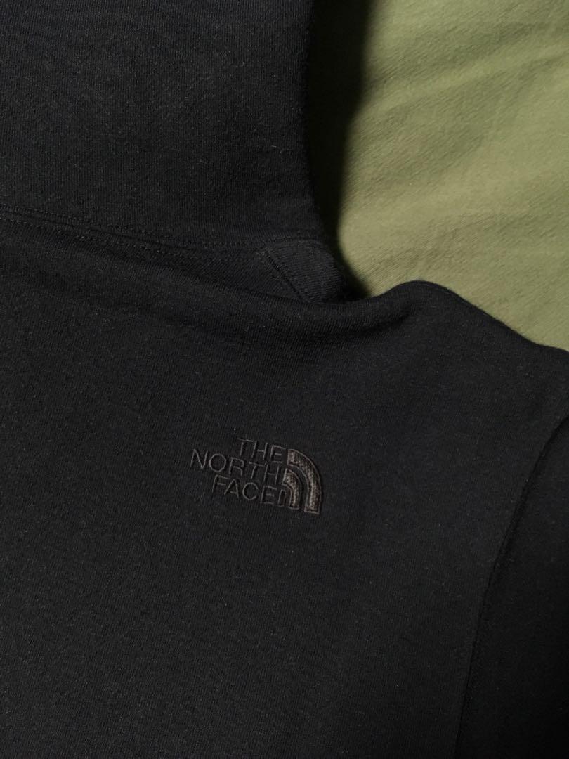the north face embroidered box logo hoodie