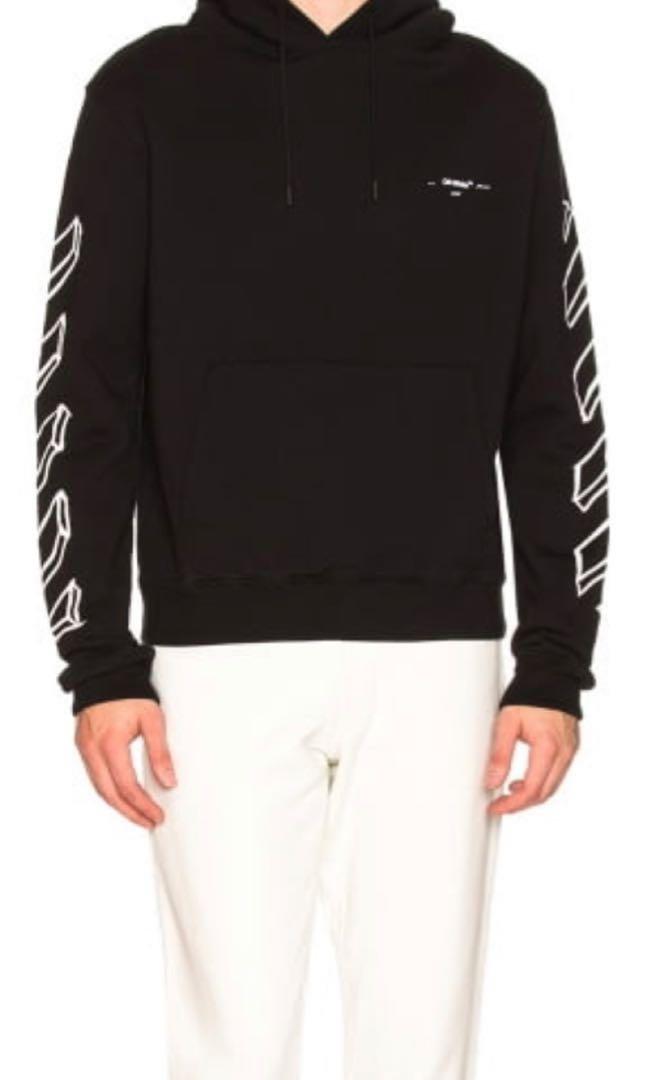 Off White 3d Arrow Hoodie Men S Fashion Clothes Tops On Carousell