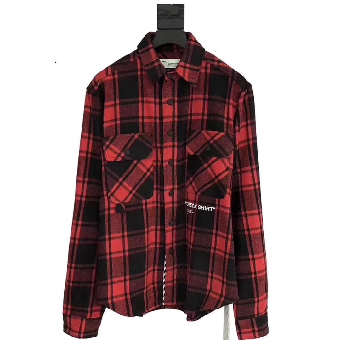 check shirt flannel off white