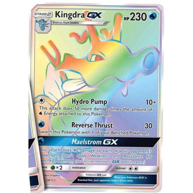 Pokemon Gx Rainbow Rare Dragonite Kingdra Toys Games Board Games Cards On Carousell