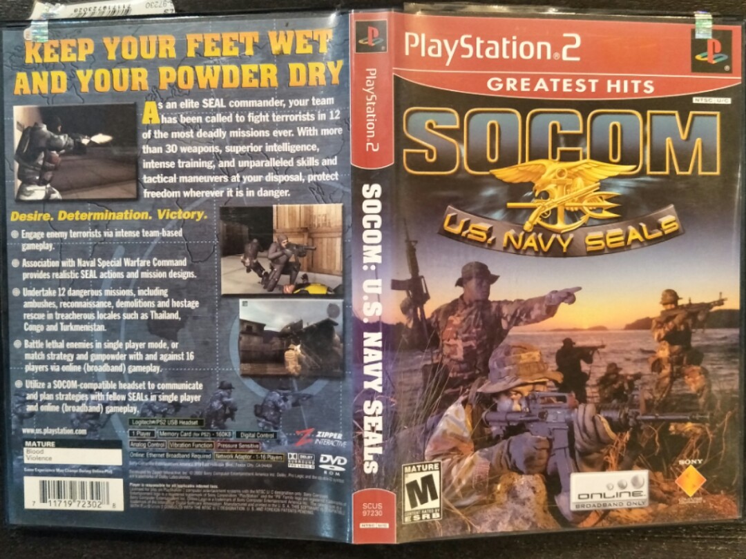 Ps2 Socom Us Navy Seals Toys Games Video Gaming Video Games On Carousell