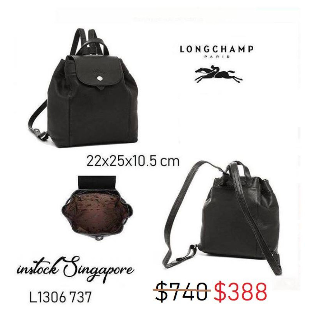 longchamp cuir backpack