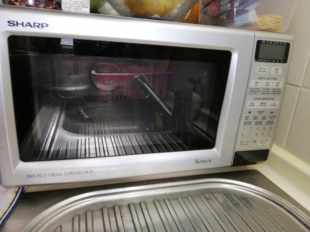 Sharp double grill convection microwave oven, 家庭電器, 廚房電器, 焗爐及多士爐