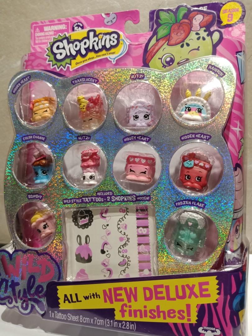 Shopkins Season 9 Wild Style 12 Pack With Deluxe Finishes BNIB Children's Toy 