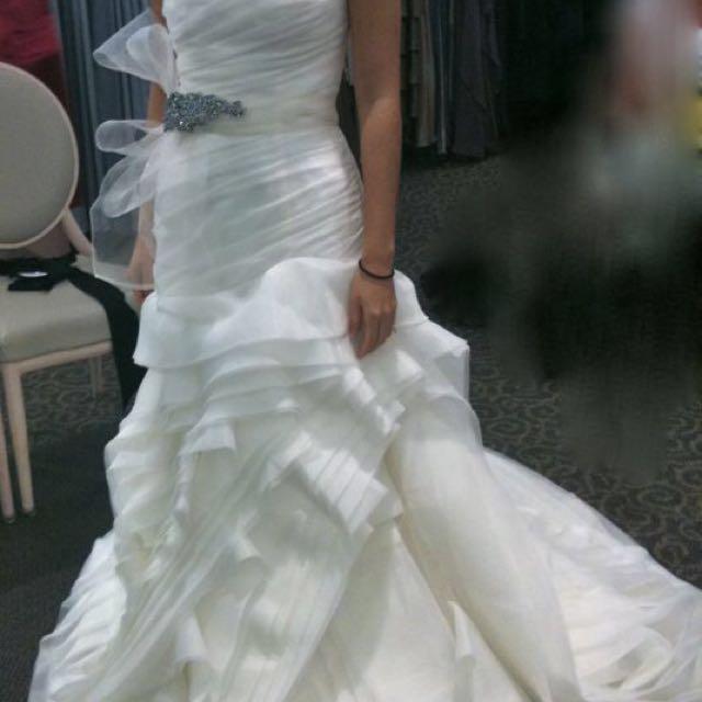 White by vera wang satin sash online