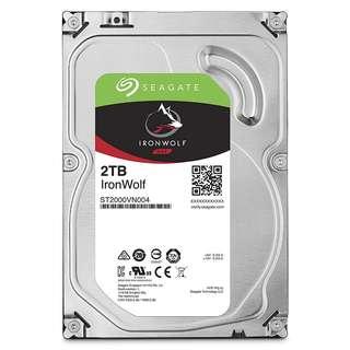 Recertified Seagate 2TB IronWolf NAS SATA Hard Drive 6Gb/s 256MB Cache 3.5" Internal Hard Drive for NAS Servers, Personal Cloud Storage ST2000VN004