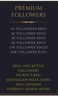 FOLLOWER / SERVER INSTAGRAM FOLLOWER