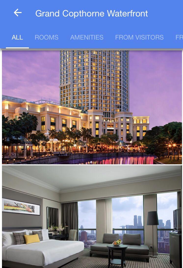 1n Deluxe Stay With Breakfast At Grand Copthorne Waterfront Hotel Singapore Entertainment Gift Cards Vouchers On Carousell