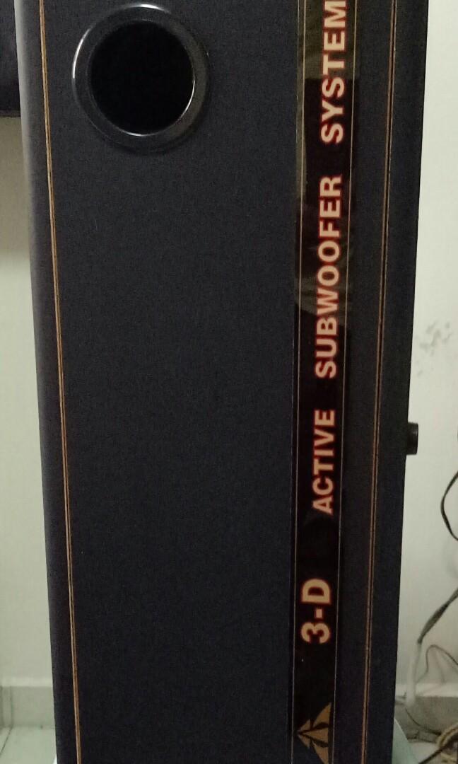 active subwoofer system