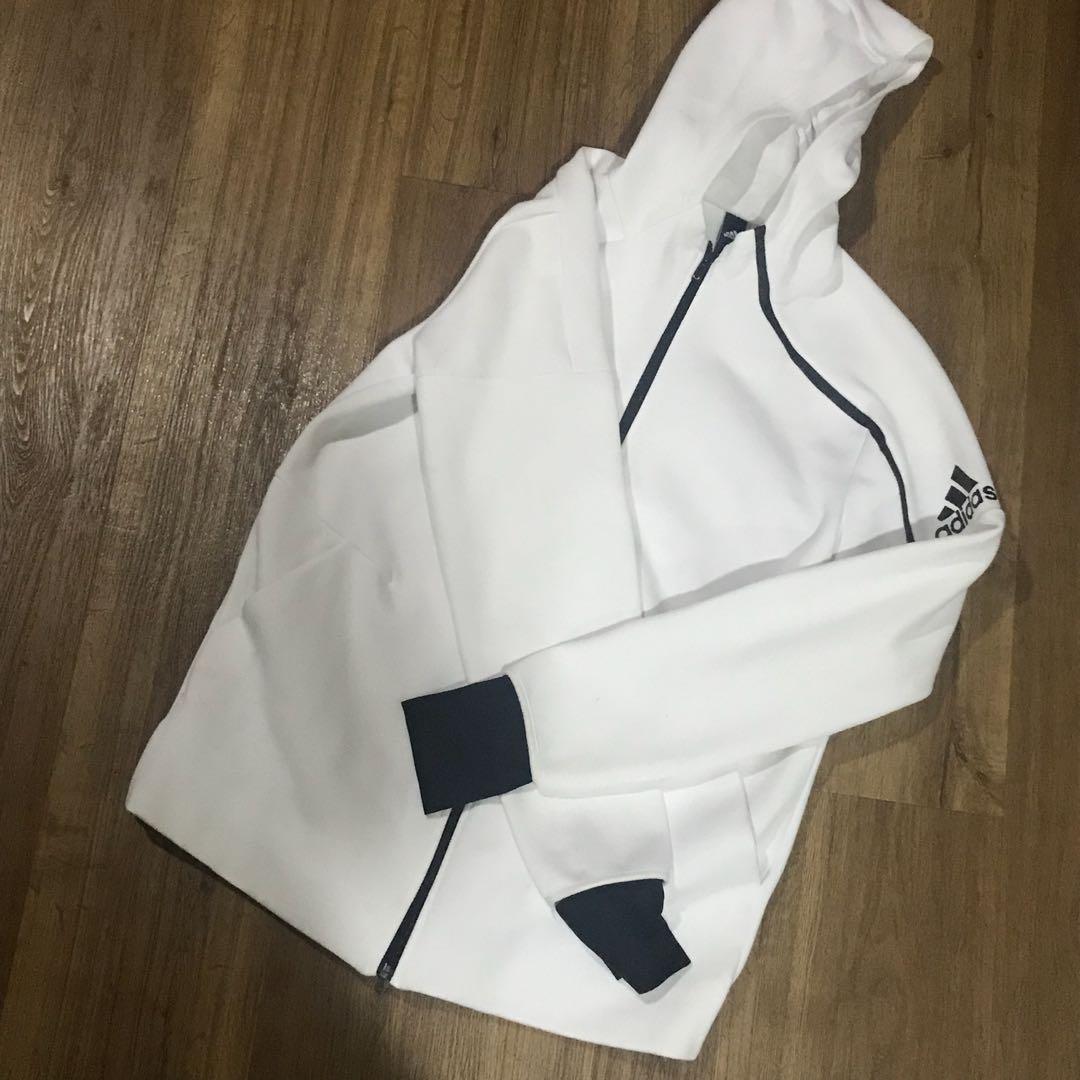 Adidas white ZNE hoodie jacket kids, Babies & Kids, Boys' Apparel, 8 to 12  Years on Carousell