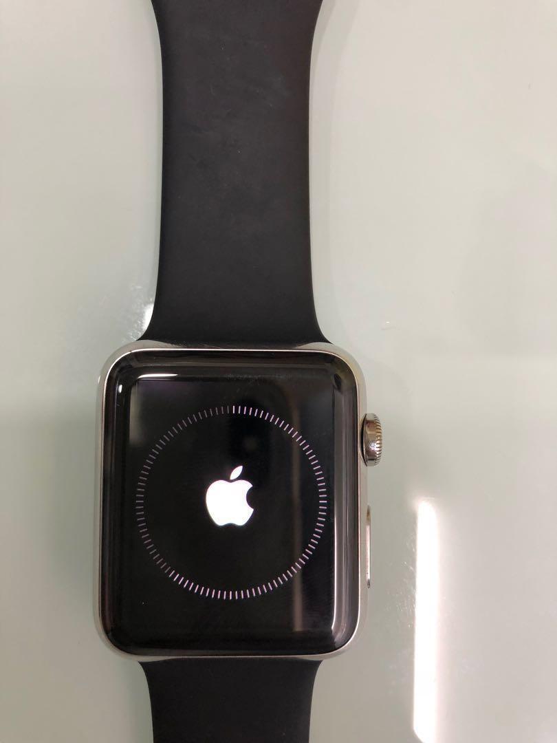 Apple watch series 3 stainless discount steel 42mm used