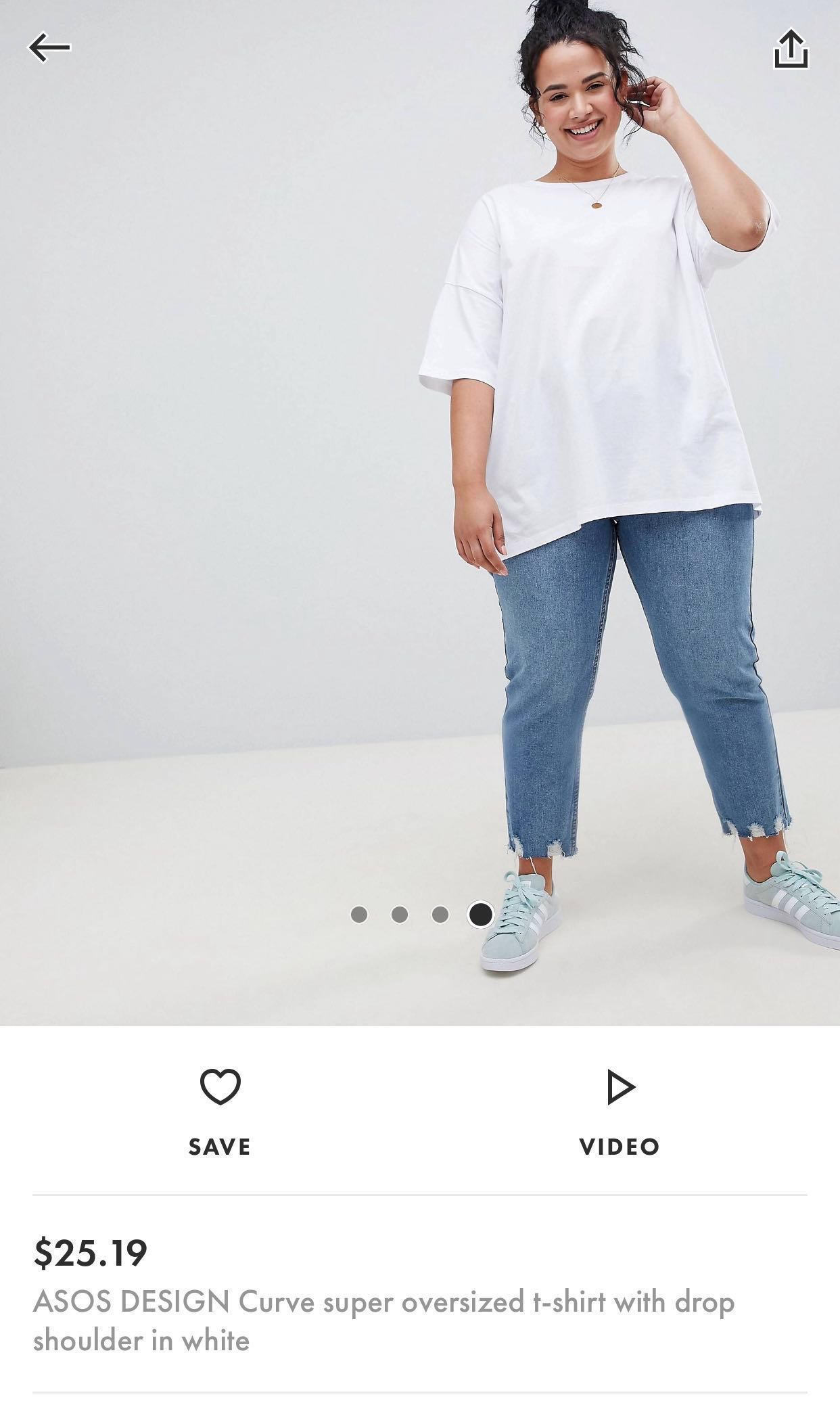 asos plus size t shirts