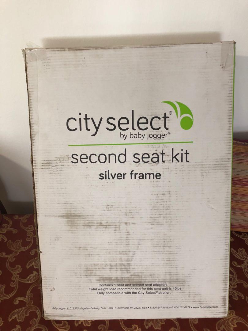 baby jogger city select second seat kit black
