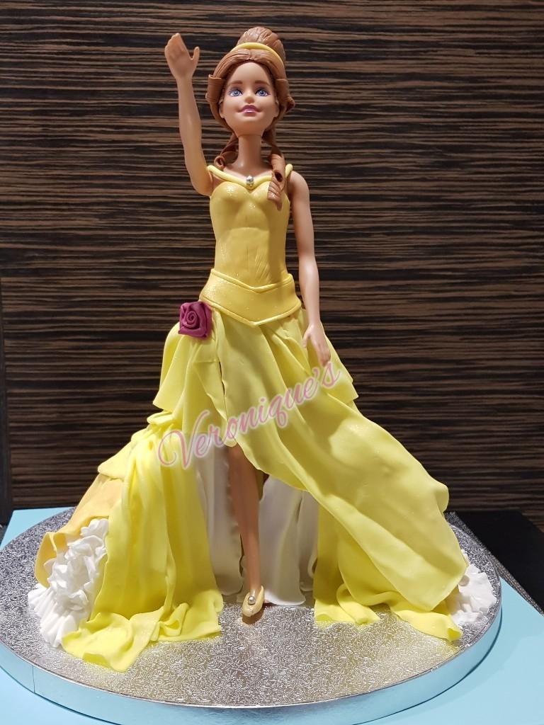 Barbie doll Fondant Cake, Food & Drinks, Homemade Bakes on Carousell