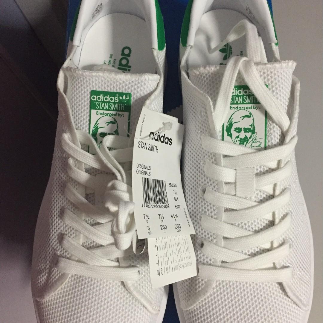 BNIB Adidas Stan Smith Classic Knit Men s Fashion Footwear Sneakers on Carousell