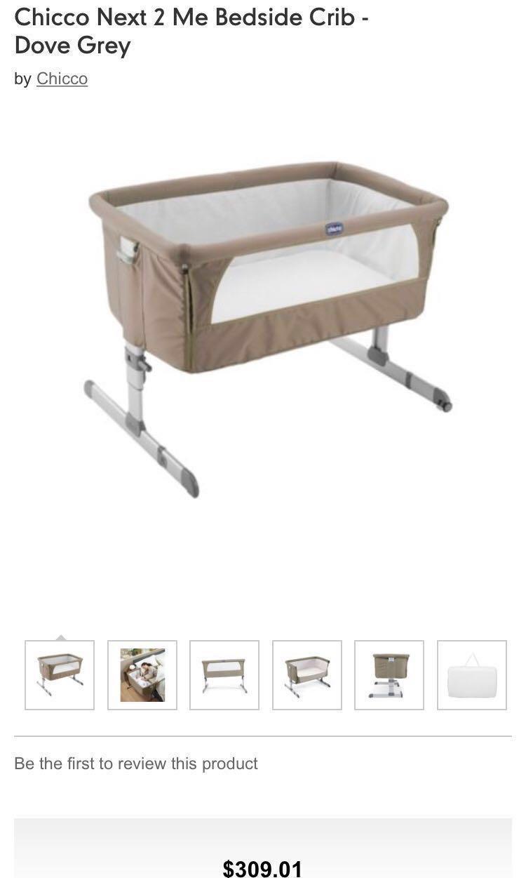 Dove grey next to me crib top