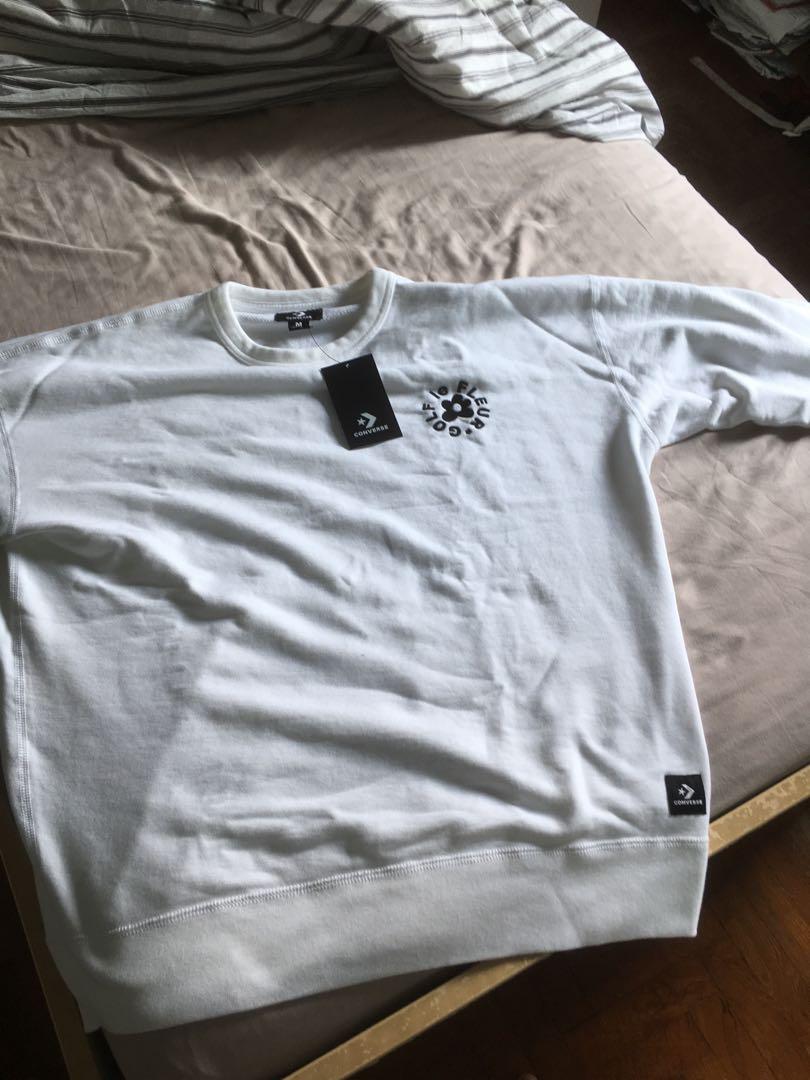 Converse Golf Le Fleur Sweatshirt White Brand New