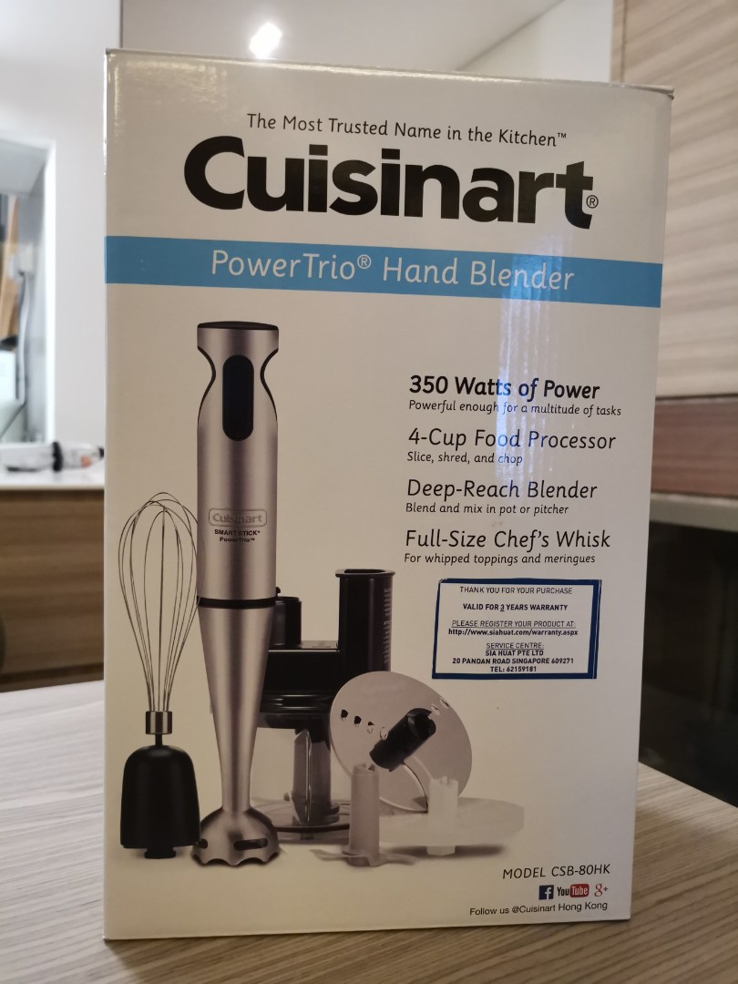 Cuisinart Powertrio Hand Blender Csb 80hk Tv Home Appliances Kitchen Appliances Juicers Blenders Grinders On Carousell