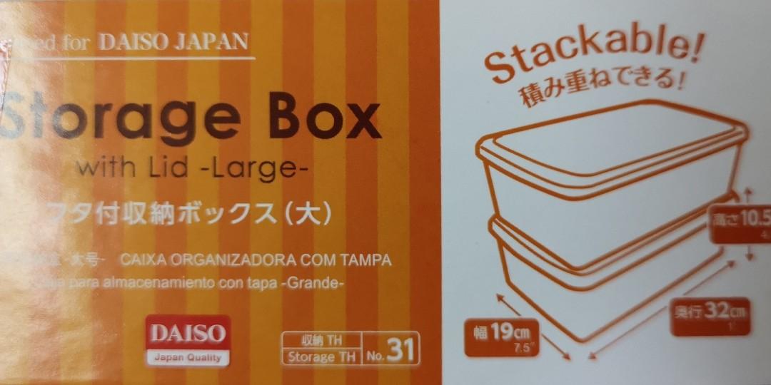 24pcs Daiso storage containers stackable, Everything Else on Carousell