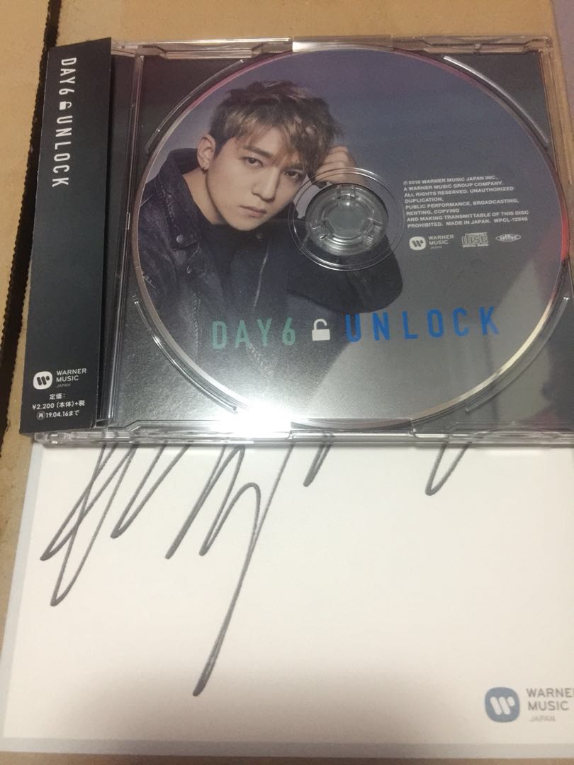 Day6 Solo Member Unlock Cd W Signed Card Sungjin Hobbies Toys Memorabilia Collectibles K Wave On Carousell