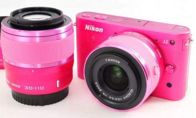 FS: Used Mint Nikon J2 10.1MP Pink Mirrorless Camera w/ 03 x lens