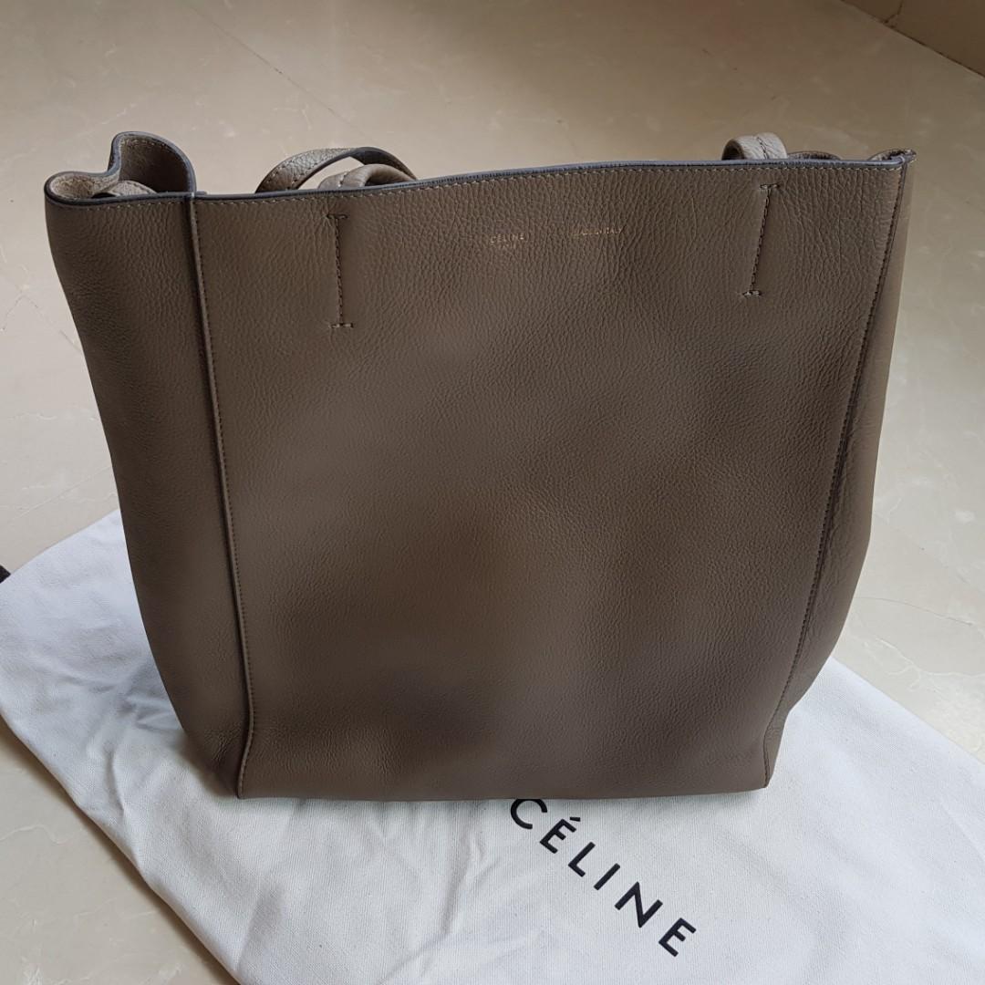 celine leather tote