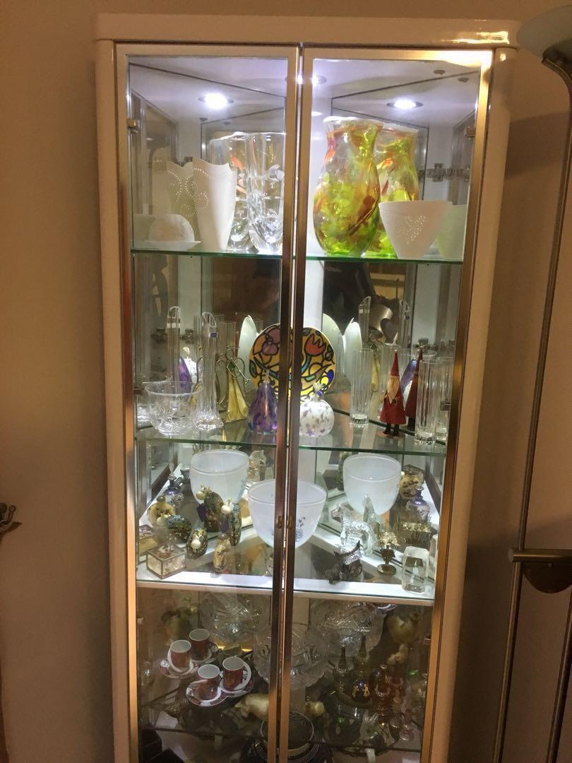 Glass Display Cabinet With Built In Light Furniture Others On