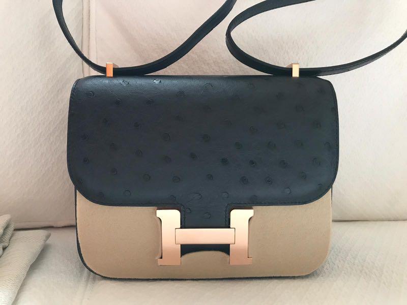 hermes constance mini ostrich