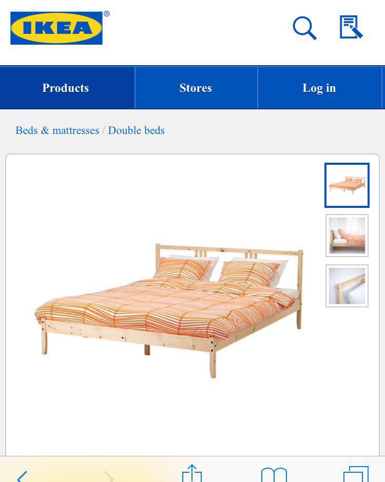 Ikea fjellse deals queen bed frame