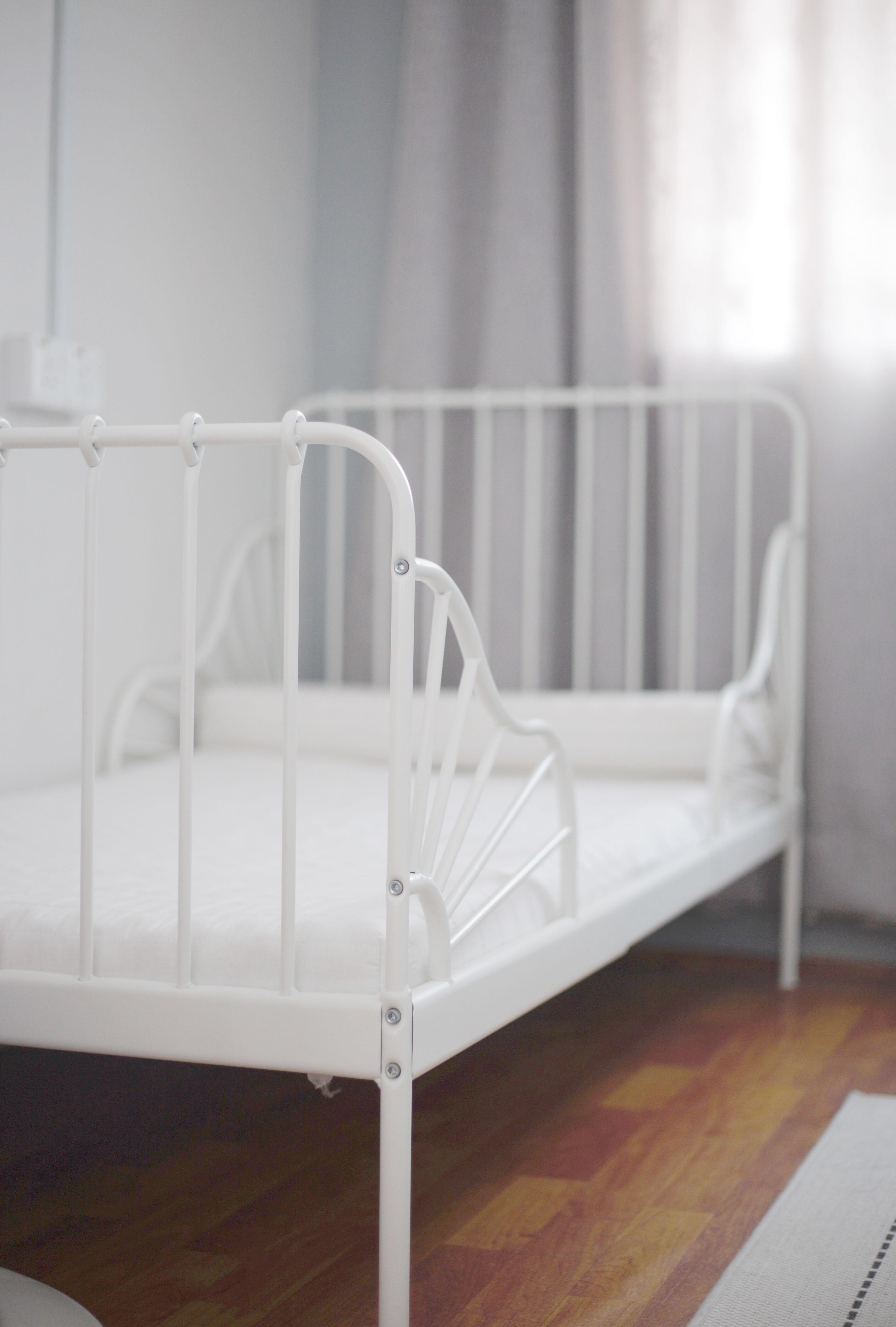 Ikea Minnen Ext bed frame + tilam, Babies & Kids, Baby Nursery & Kids Furniture, Cots & Cribs on
